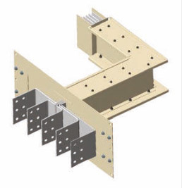 Horizontal Elbow with Flanged End