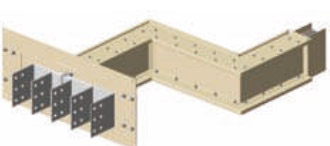 Horizontal Offset Elbow with Flanged End