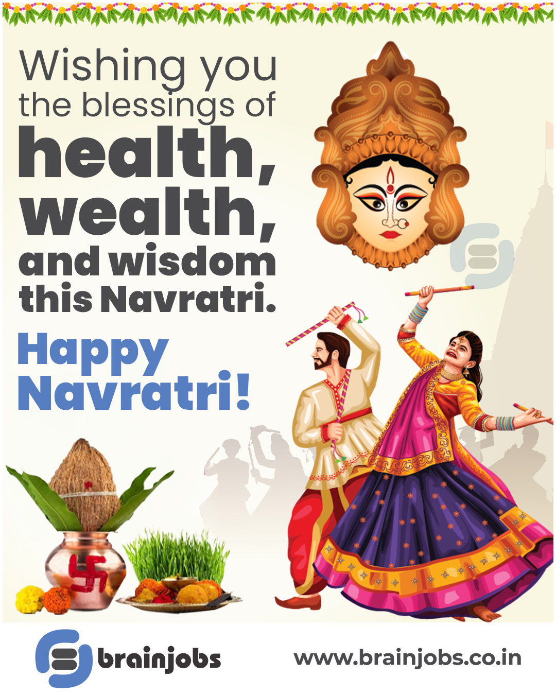 घटस्थापना आणि नवरात्री निमित्त सर्वांना मंगलमय शुभेच्छा !